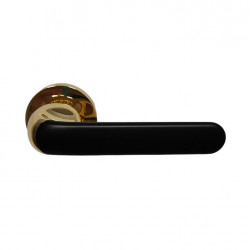Ручка на розетке для межкомнатных дверей 099-17Е BLACK-GP